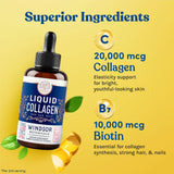 Windsor Botanicals gotas sublinguales aplicadas para rápida absorción