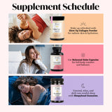 Winged Wellness frasco junto a mano para comparar tamaño y cantidad de cápsulas