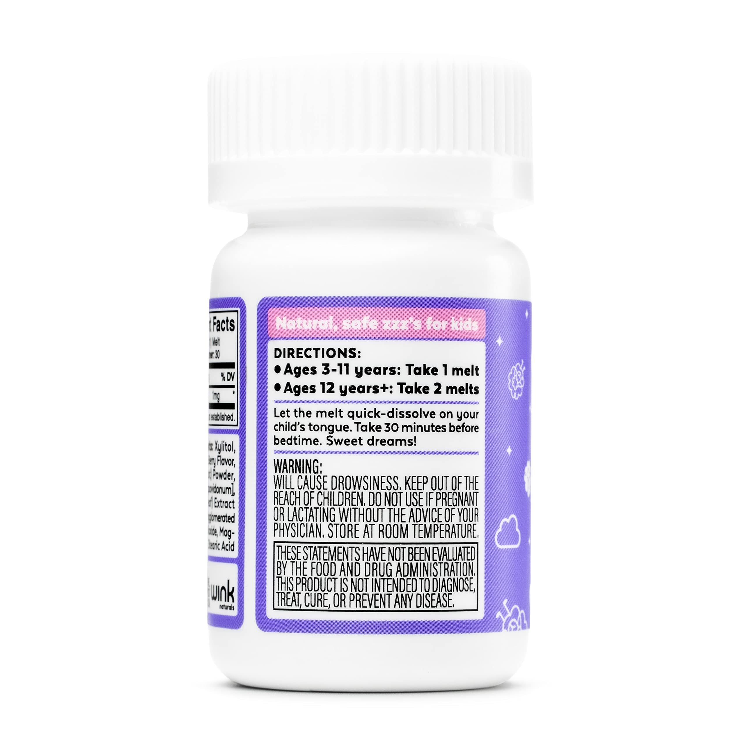 Wink Naturals textura en primer plano que muestra composición y disolución