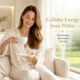 WINYEL detalle de ingredientes activos como Urolithin A, Resveratrol y CoQ10 visibles