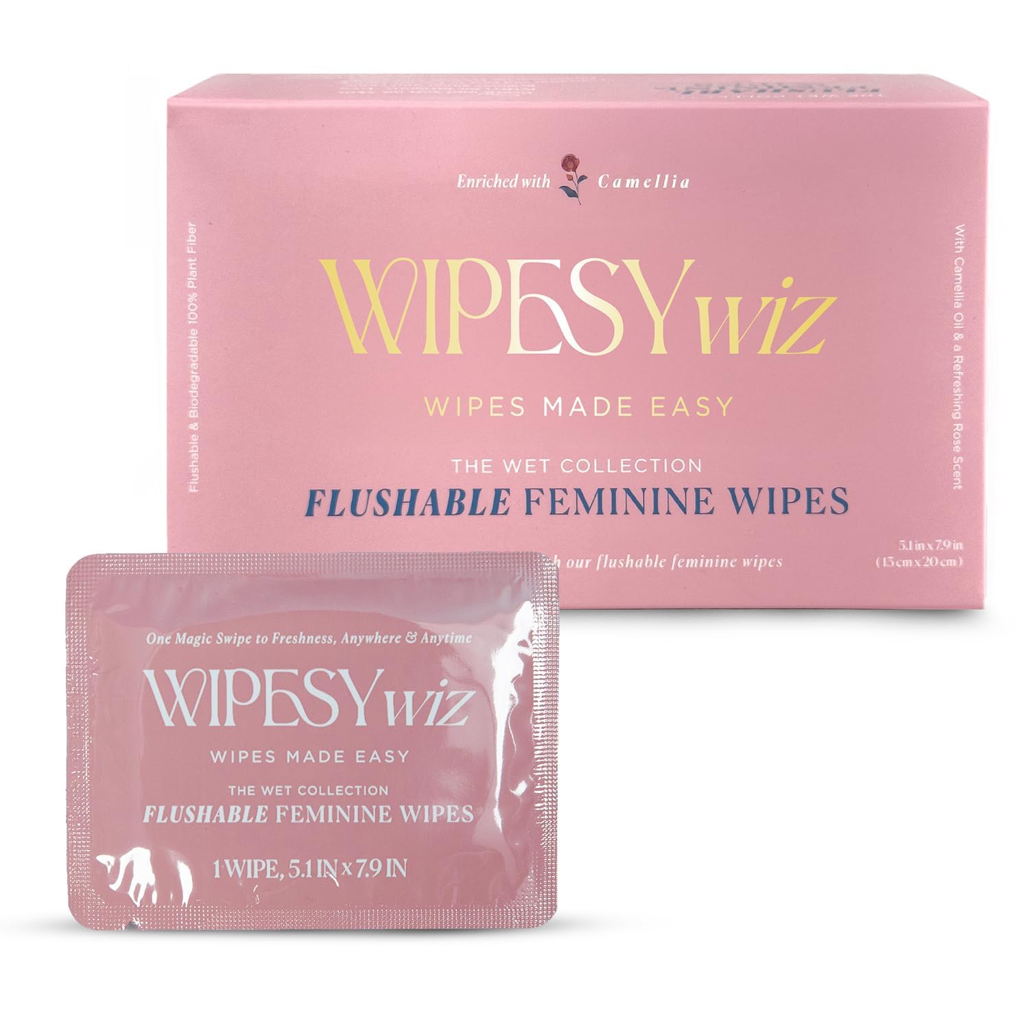 WipesyWiz frente del paquete grande, presentación compacta y práctica