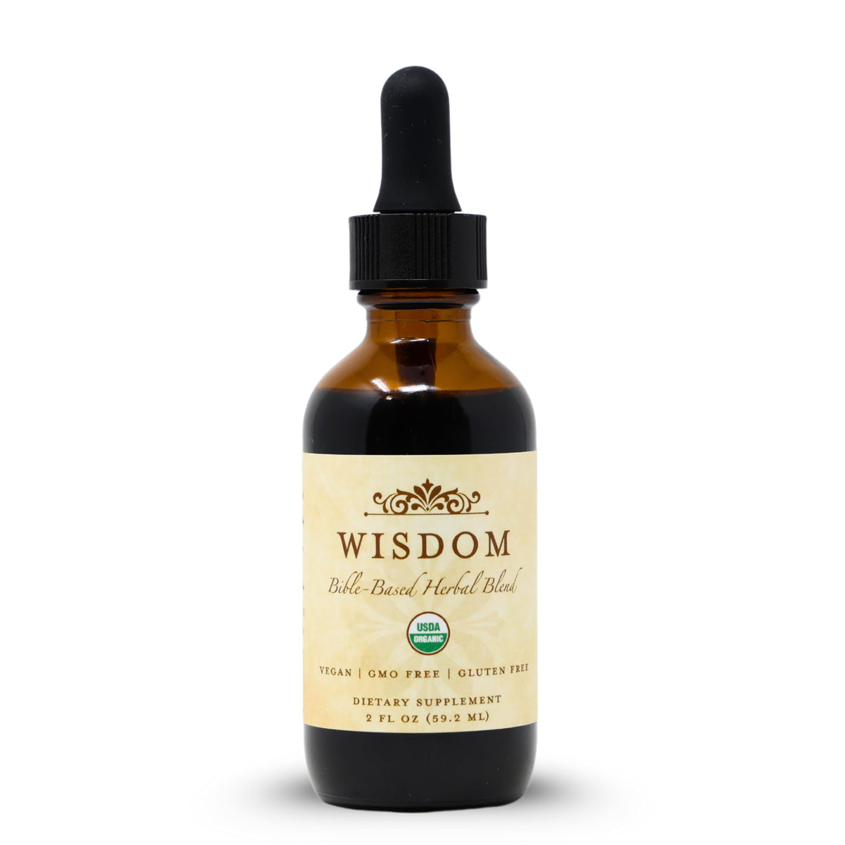 Wisdom Nutrition envase frontal mostrando concentración y diseño claro