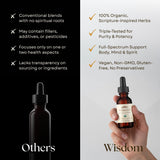 Wisdom Nutrition incienso y mirra en plantas ilustrando origen natural