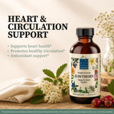 Wise Woman Herbals detalle de la etiqueta con ingredientes y concentración 4:1