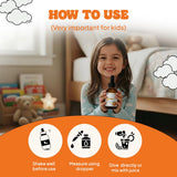 Wish Fusion comparación de tamaño en manos ilustrando escala y portabilidad