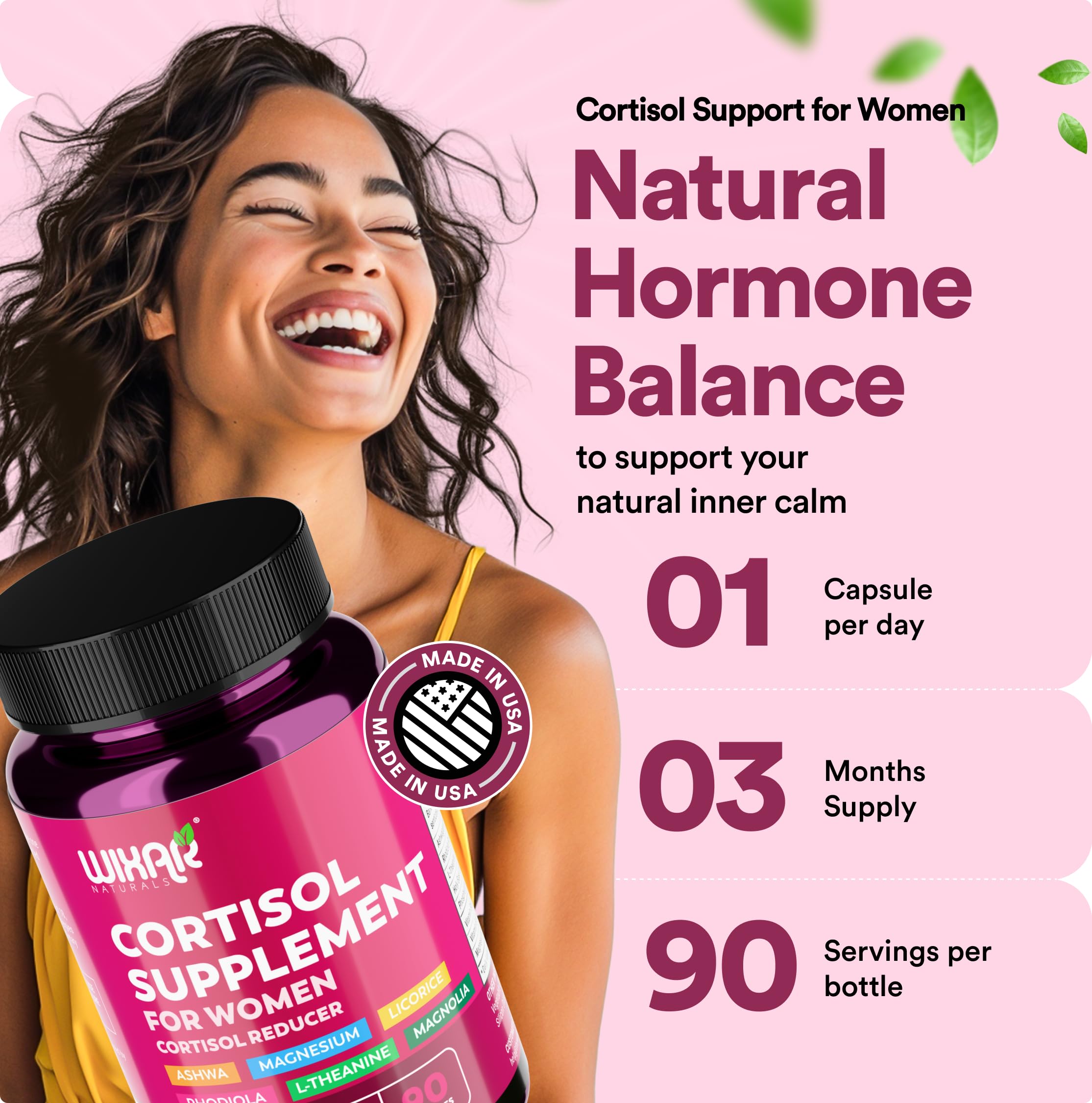 WIXAR NATURALS cápsula en primer plano que destaca facilidad de deglución