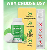 WJSFDLY textura de polvo de moringa en primer plano, evidencia de pureza y calidad