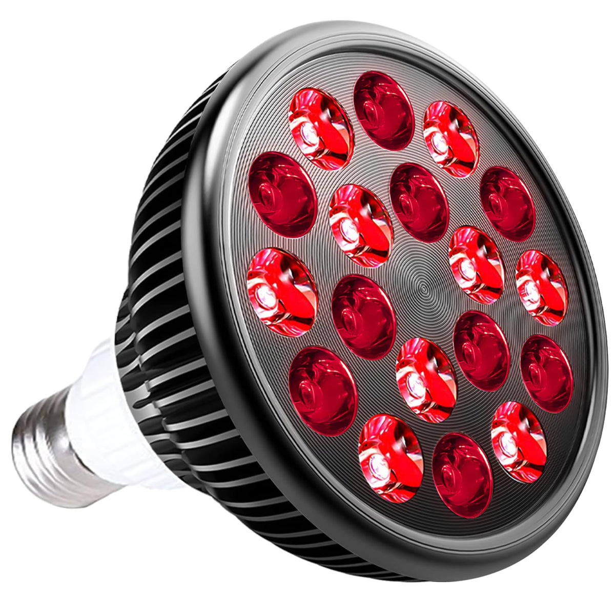 wolezek bombilla frontal con 18 LEDs mostrando diseño y compatibilidad E26