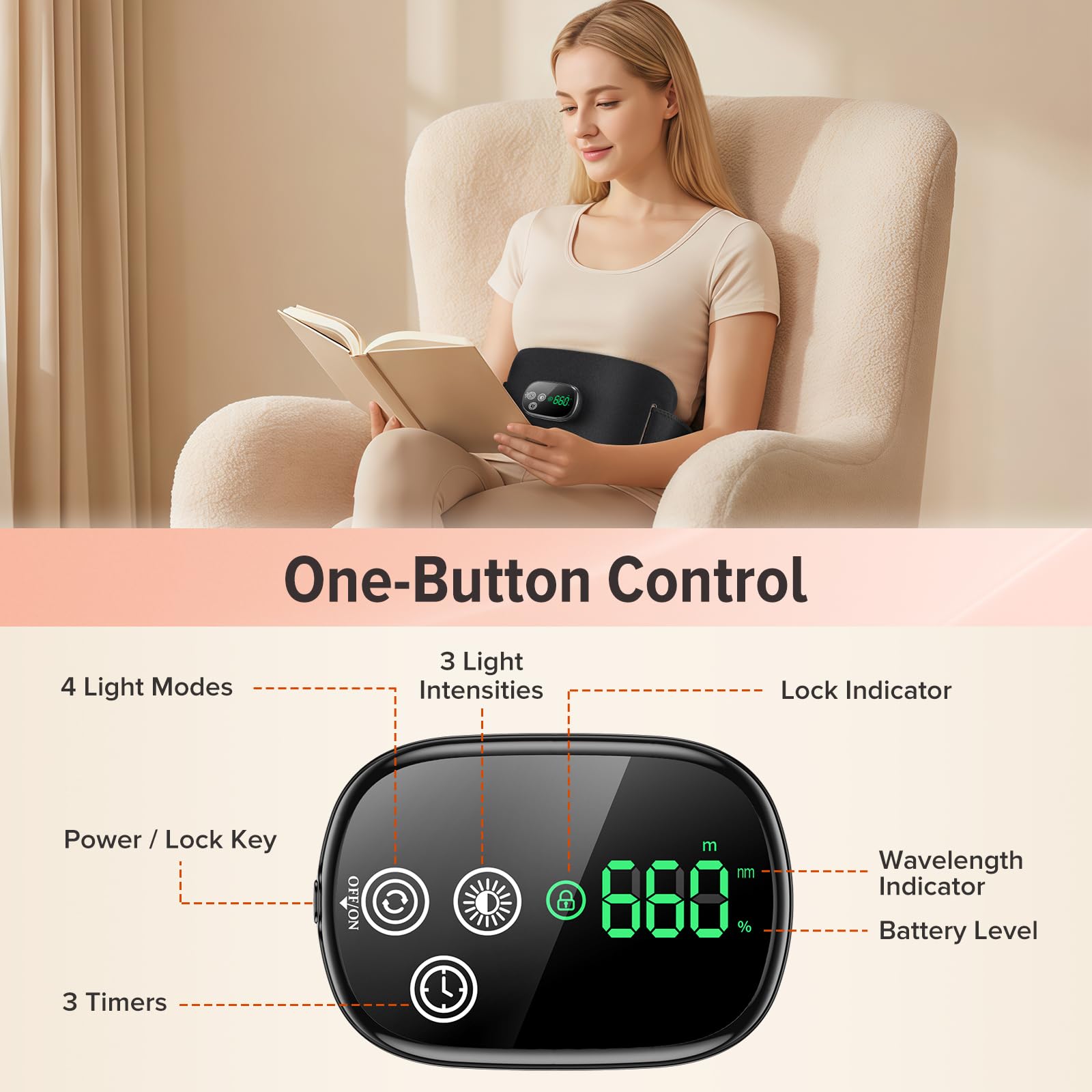 WoloyHeatie tamaño comparado con mano para visualizar escala y portabilidad