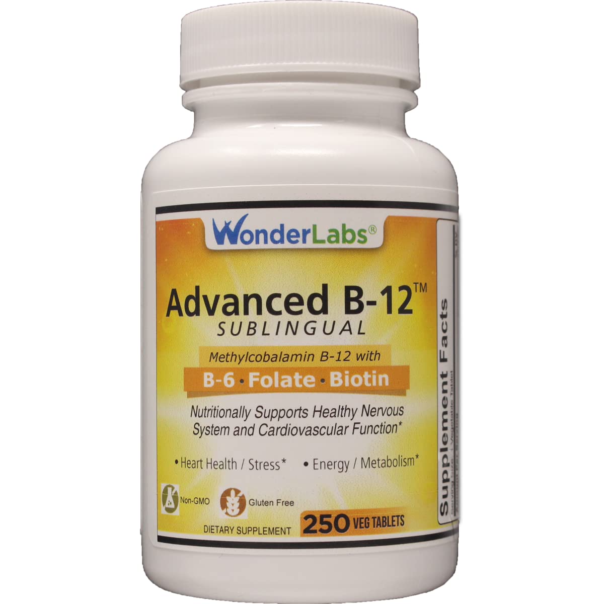 Wonder Laboratories envase frontal mostrando etiqueta y beneficios