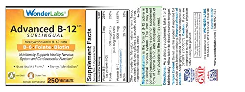 Wonder Laboratories 250 tabletas apiladas mostrando forma y color