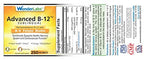 Wonder Laboratories 250 tabletas apiladas mostrando forma y color