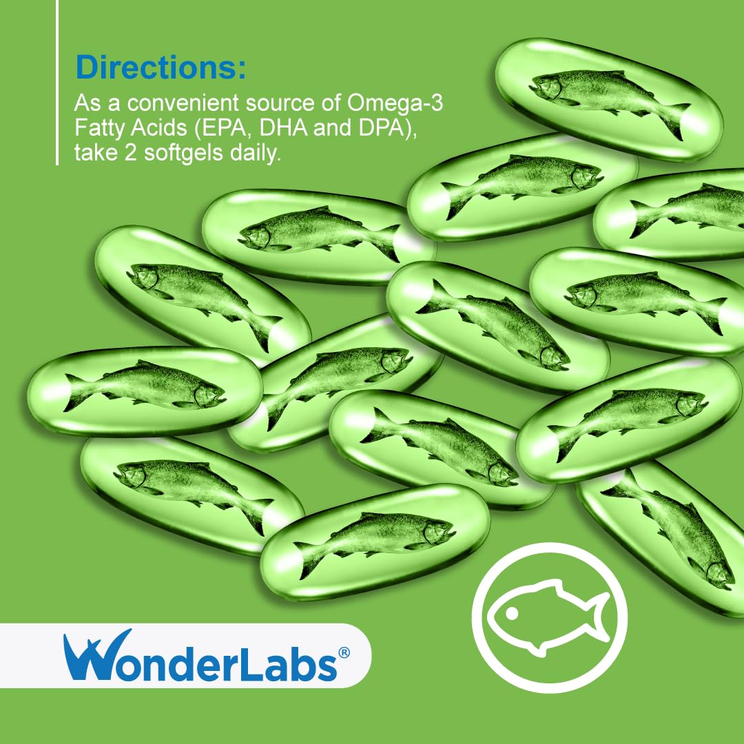 Wonder Laboratories etiqueta con cifras de EPA, DHA y DPA y trazabilidad