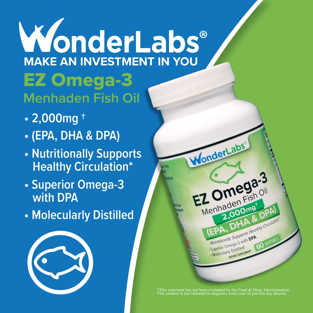 Wonder Laboratories gota de aceite de pescado para destacar pureza y calidad