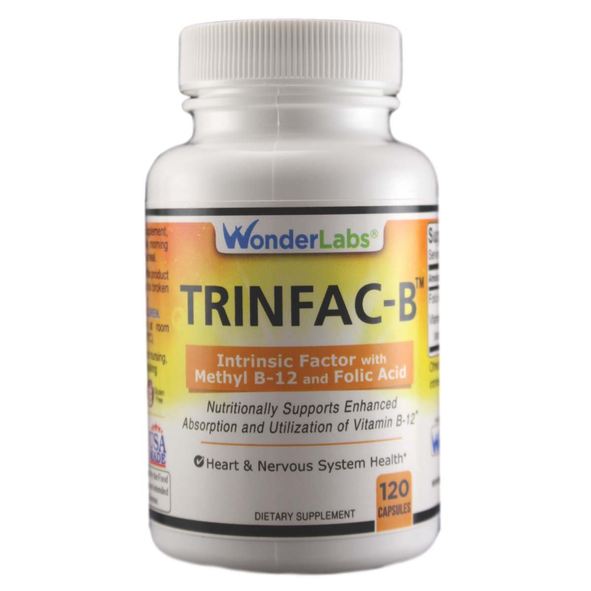 Wonder Laboratories frasco frontal mostrando nombre y cantidad, ideal para reconocer el producto