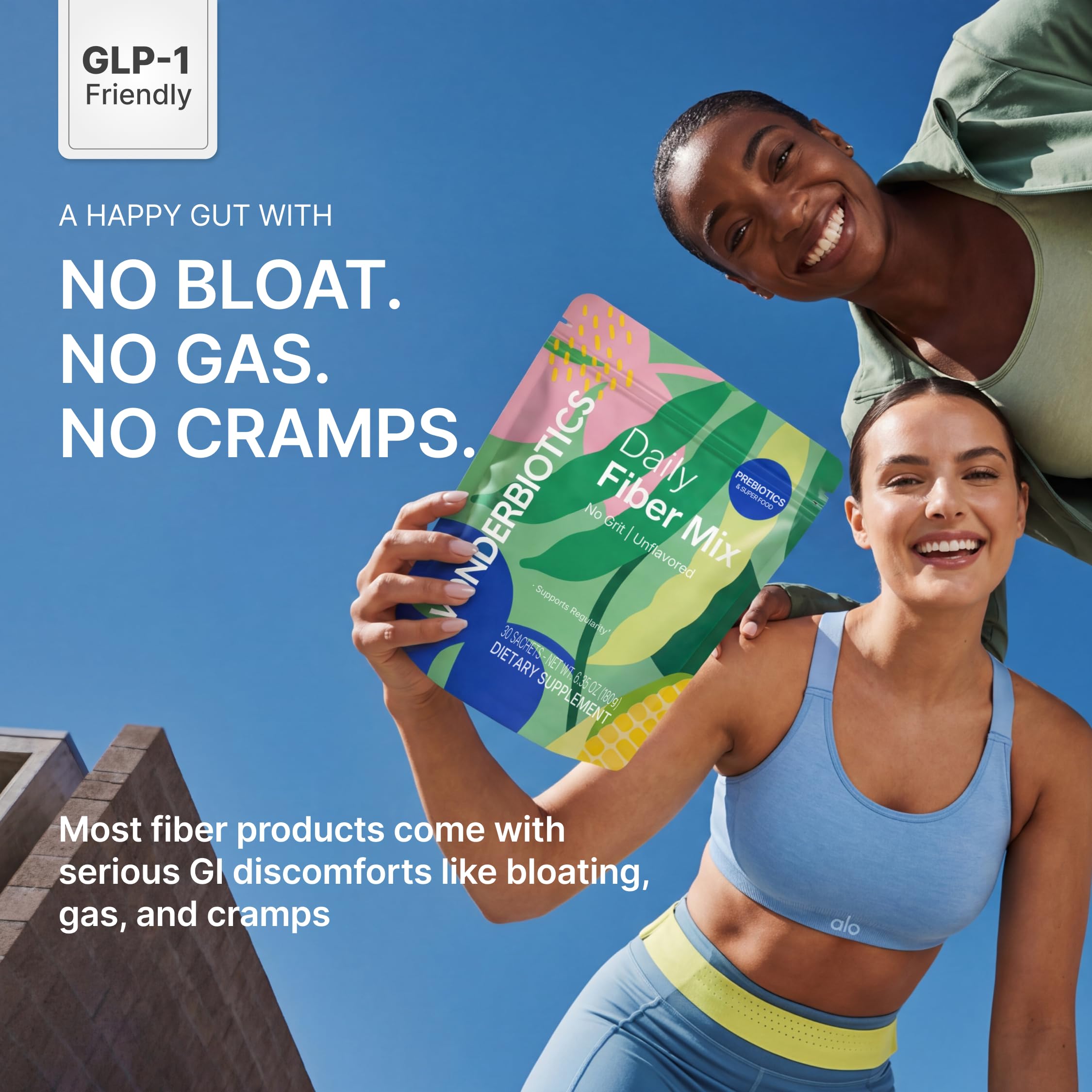 WonderBiotics polvo disuelto en agua clara sin grumos ni sedimento