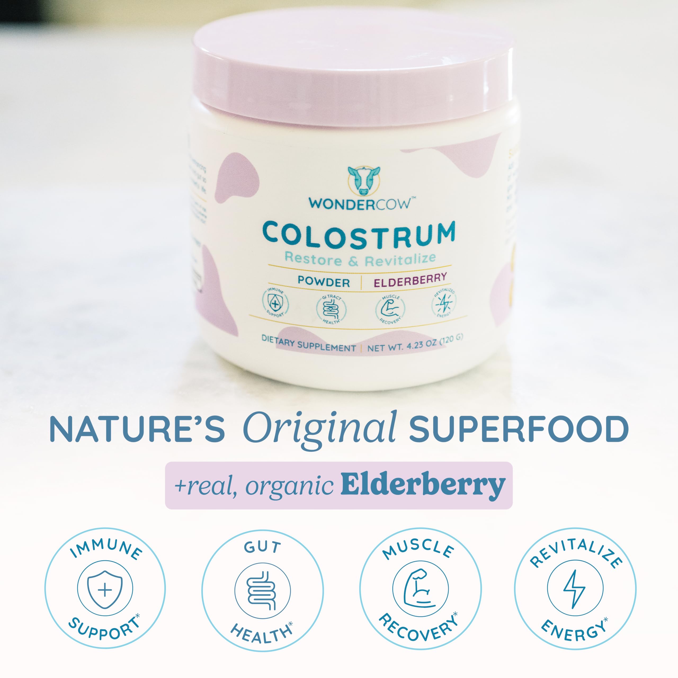WONDERCOW batido con colostro listo para beber y energía matinal