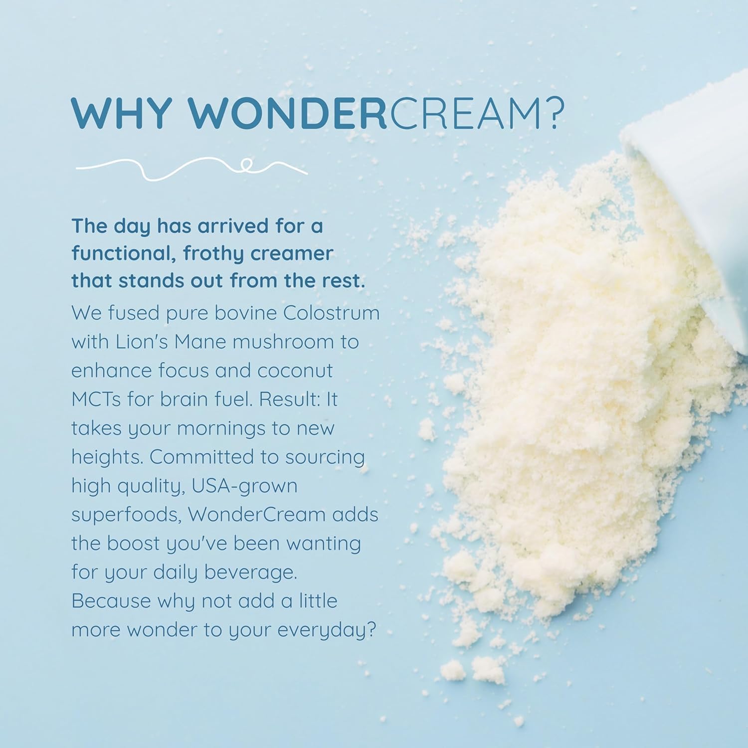 WONDERCOW etiqueta con ingredientes orgánicos y sin aditivos