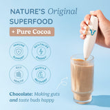 WONDERCOW etiqueta con ingredientes y promesa ética visible y clara