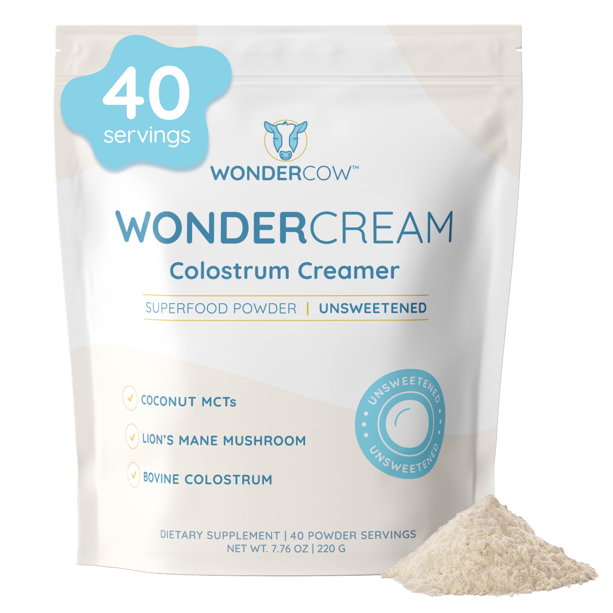 WONDERCOW frente del empaque mostrando marca y aporte funcional