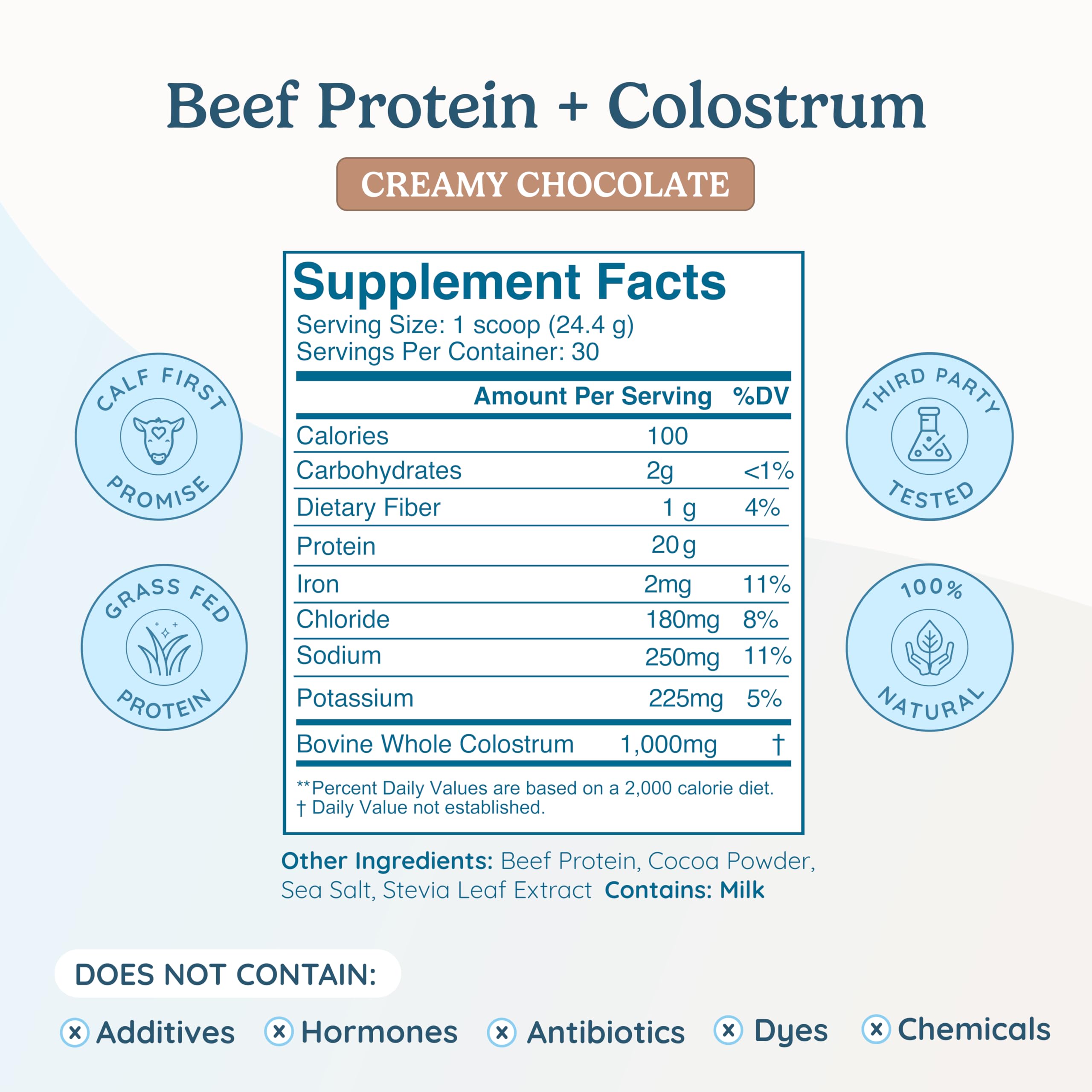 WONDERCOW polvo textura cercana que indica pureza y fácil disolución