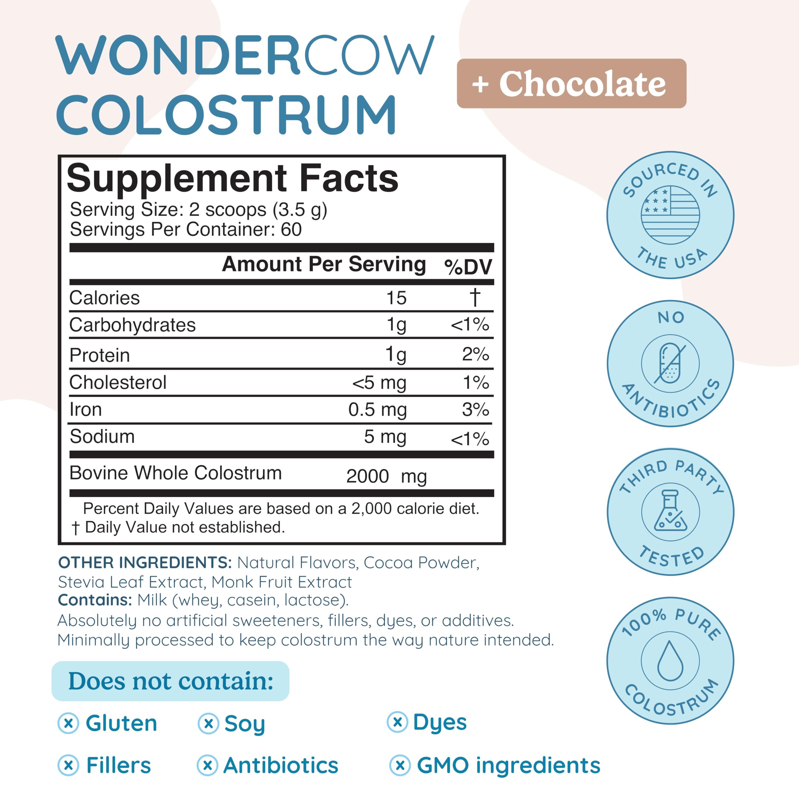 WONDERCOW polvo textura en primer plano que evidencia pureza y calidad