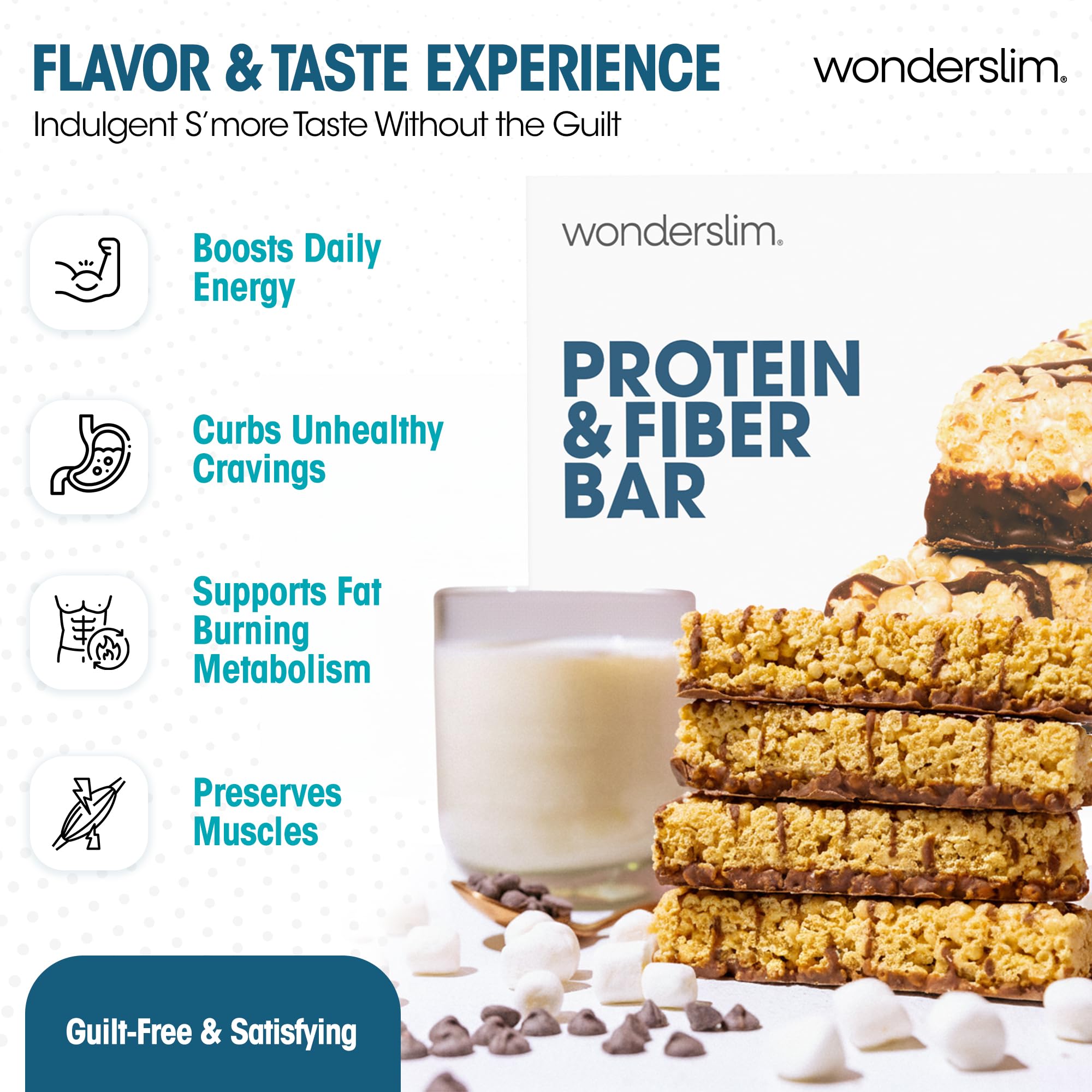 Wonderslim barrita sin envoltorio detalle de textura y atractivo