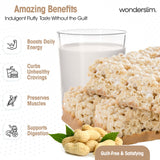 Wonderslim corte de barra mostrando textura esponjosa y relleno cremoso