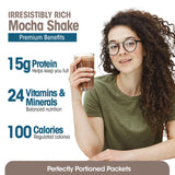 WonderSlim polvo de batido textura cremosa en primer plano para mezcla sin grumos
