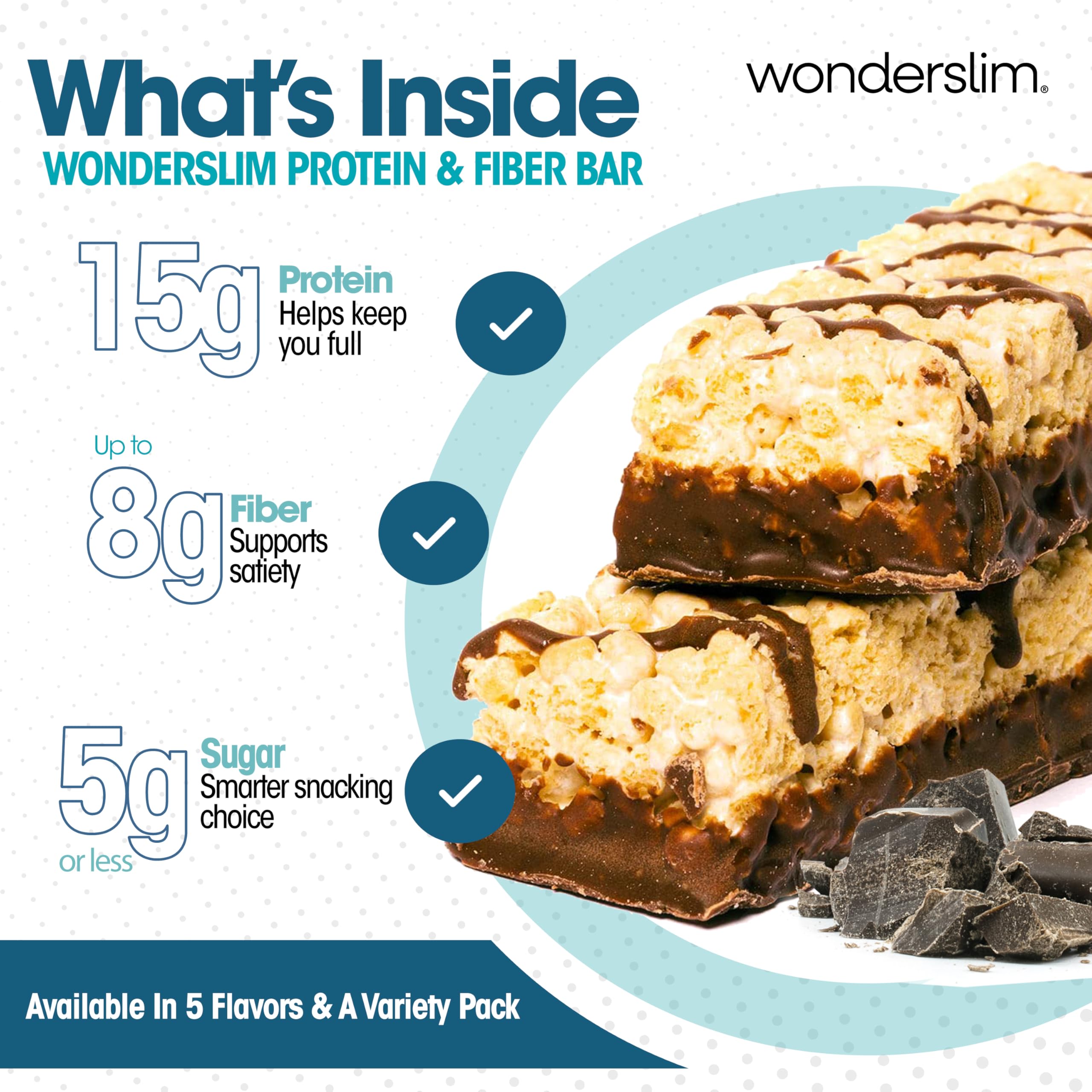 Wonderslim corte que muestra textura crujiente y fibra visible