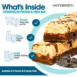 Wonderslim corte que muestra textura crujiente y fibra visible
