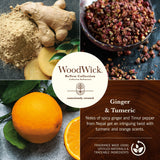WoodWick(ウッドウィック) primer plano de la cera de soja y coco, textura limpia y natural