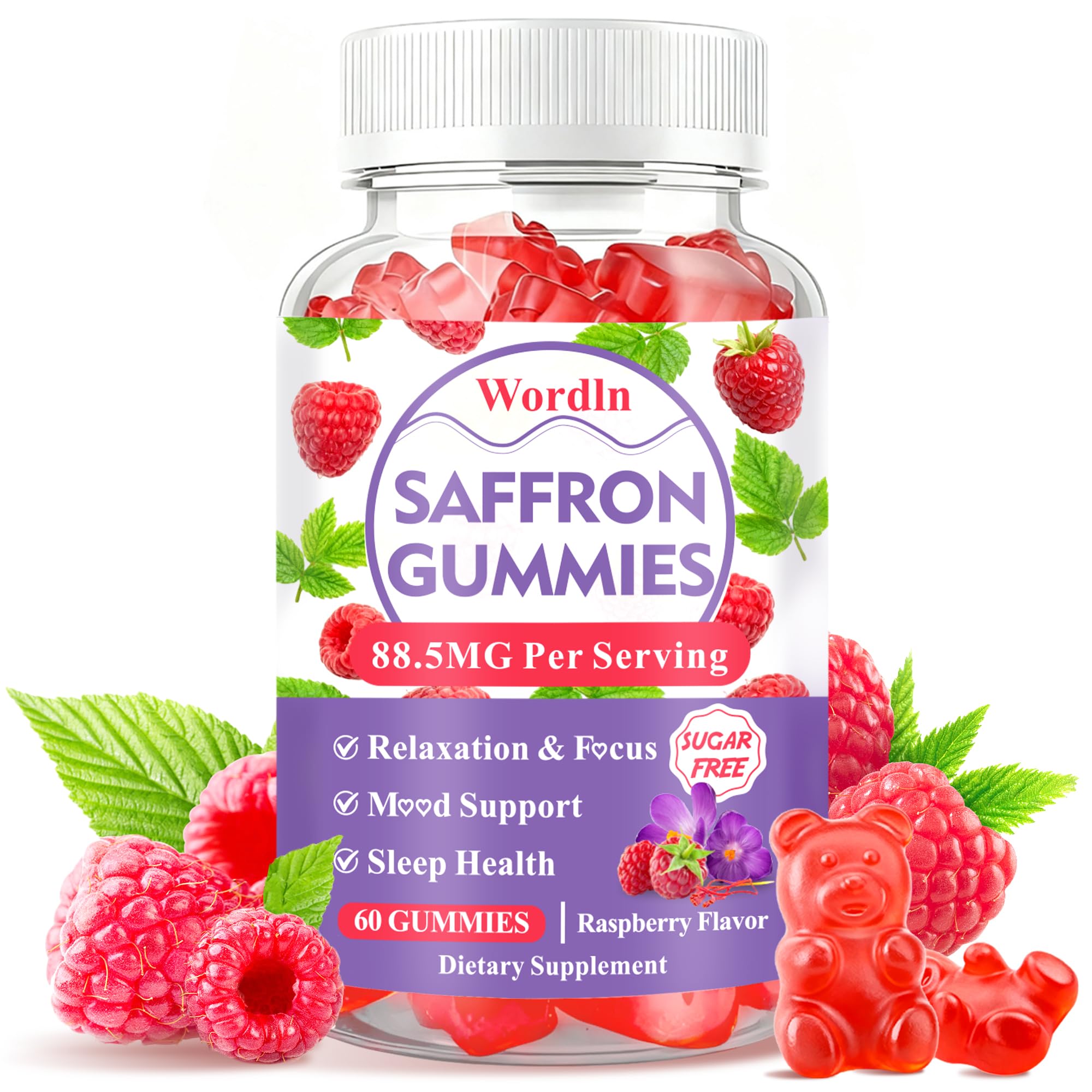 Wordln gominolas frente mostrando envase y beneficios veganos