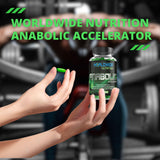 Worldwide Nutrition cápsulas junto a equipo de gimnasio mostrando uso práctico