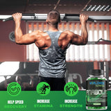 Worldwide Nutrition envase sobre mesa con accesorios de entrenamiento para inspiración