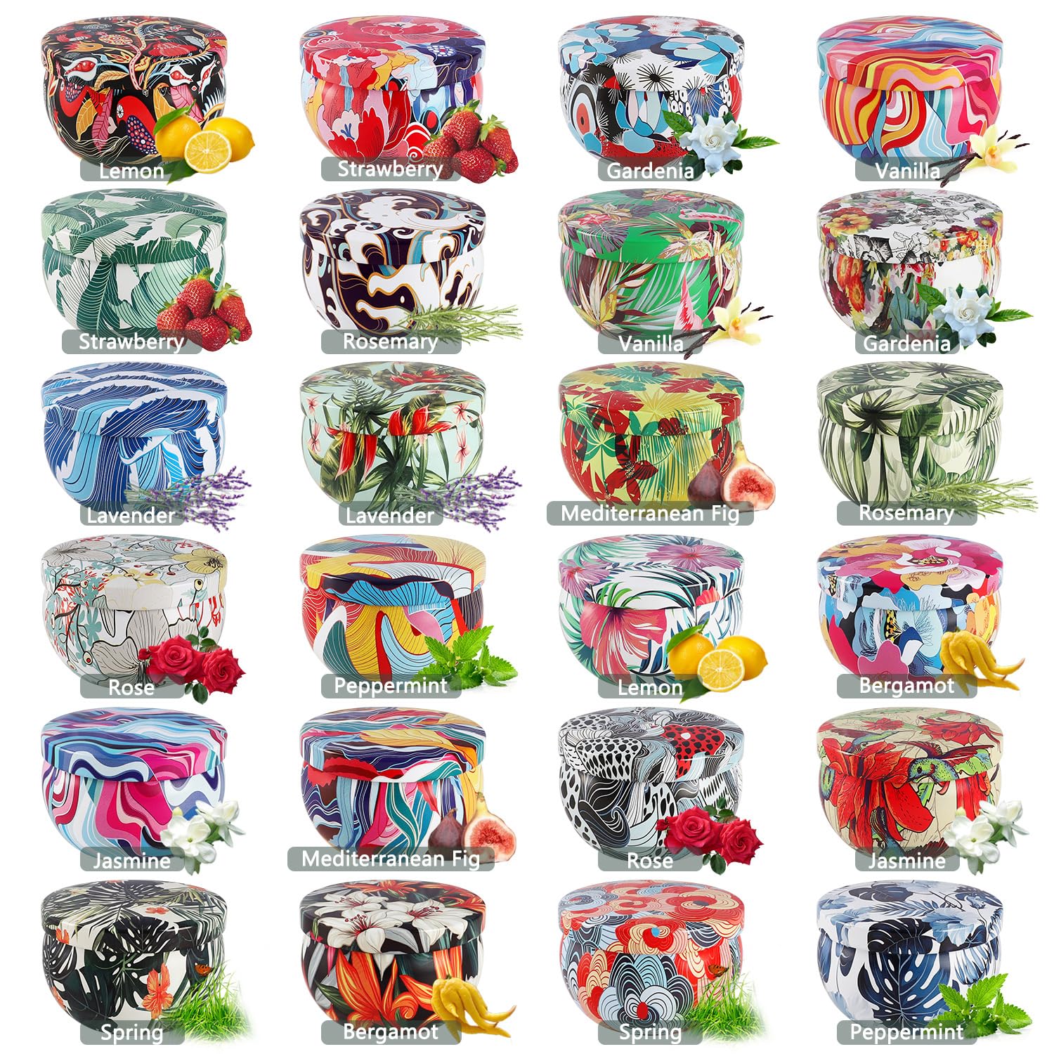 WPONSZU caja empaquetado del set de 24, ideal para regalar