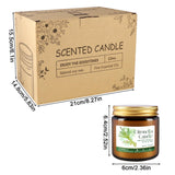 WREXCS pack de 12 velas en vaso, solución práctica y económica