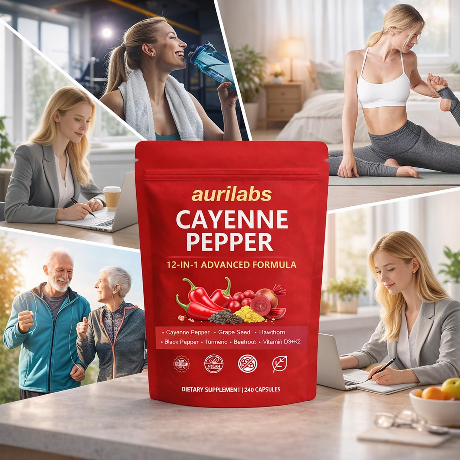 WSJAWH Aurilabs escena de desayuno saludable que sugiere integración diaria