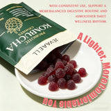 WUJECT Jevawell gomitas junto a frutos rojos que resaltan el sabor berry