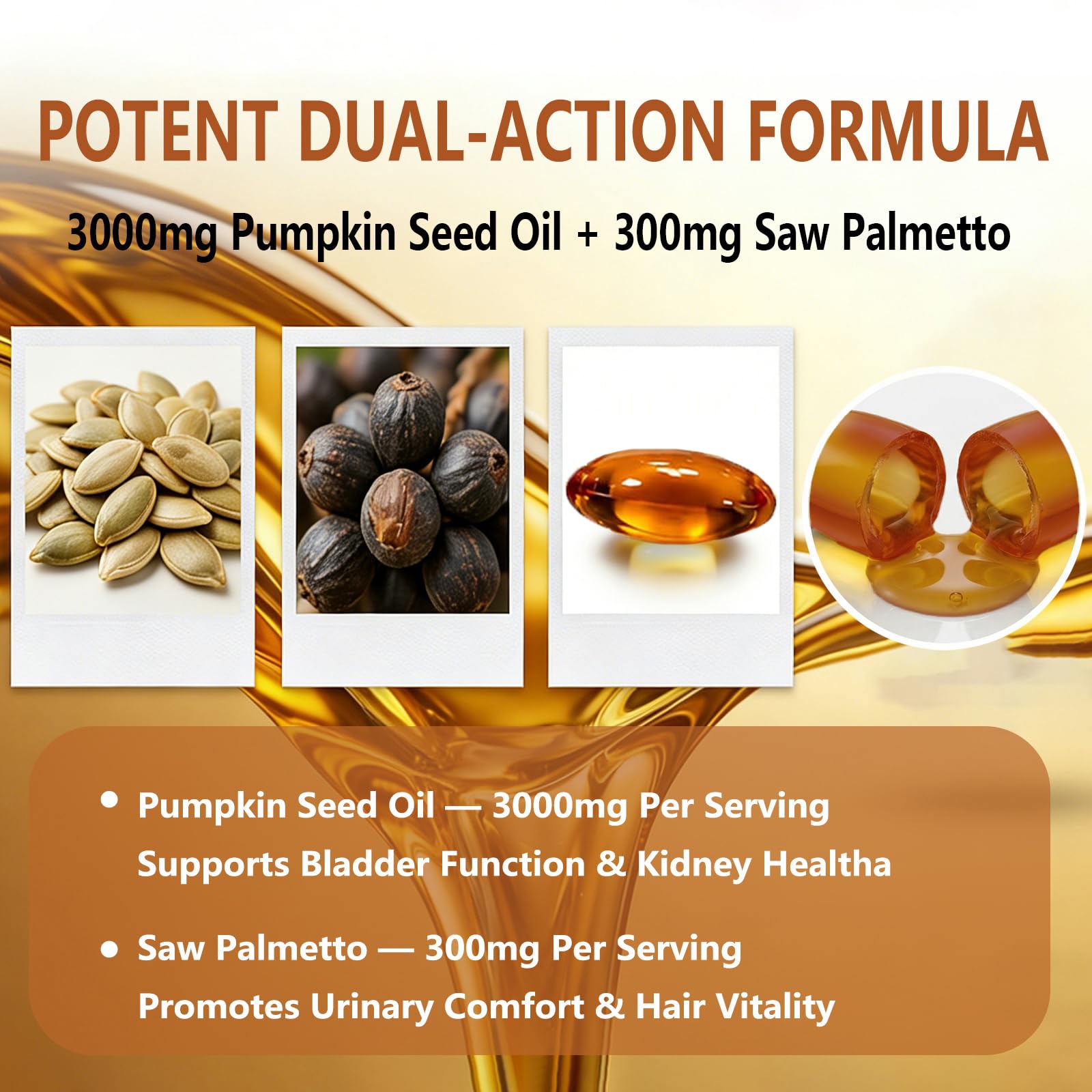 wuliao ingredientes: semillas de calabaza representando origen natural