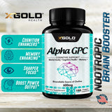 X Gold Health etiqueta nutricional enfocada en ingredientes y pureza