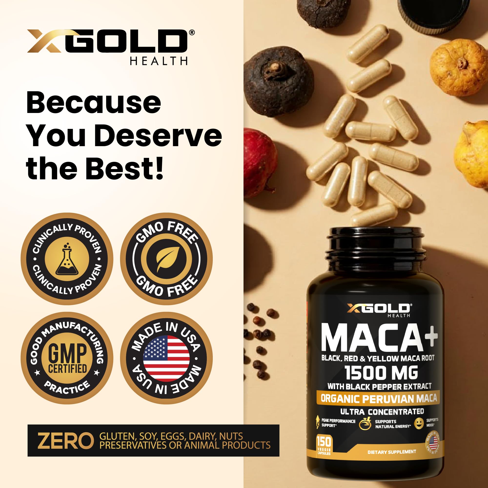 X Gold Health cápsula abierta con contenido para ver digestibilidad mejorada