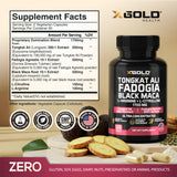 X Gold Health cápsulas vegetarianas alineadas para fácil dosificación