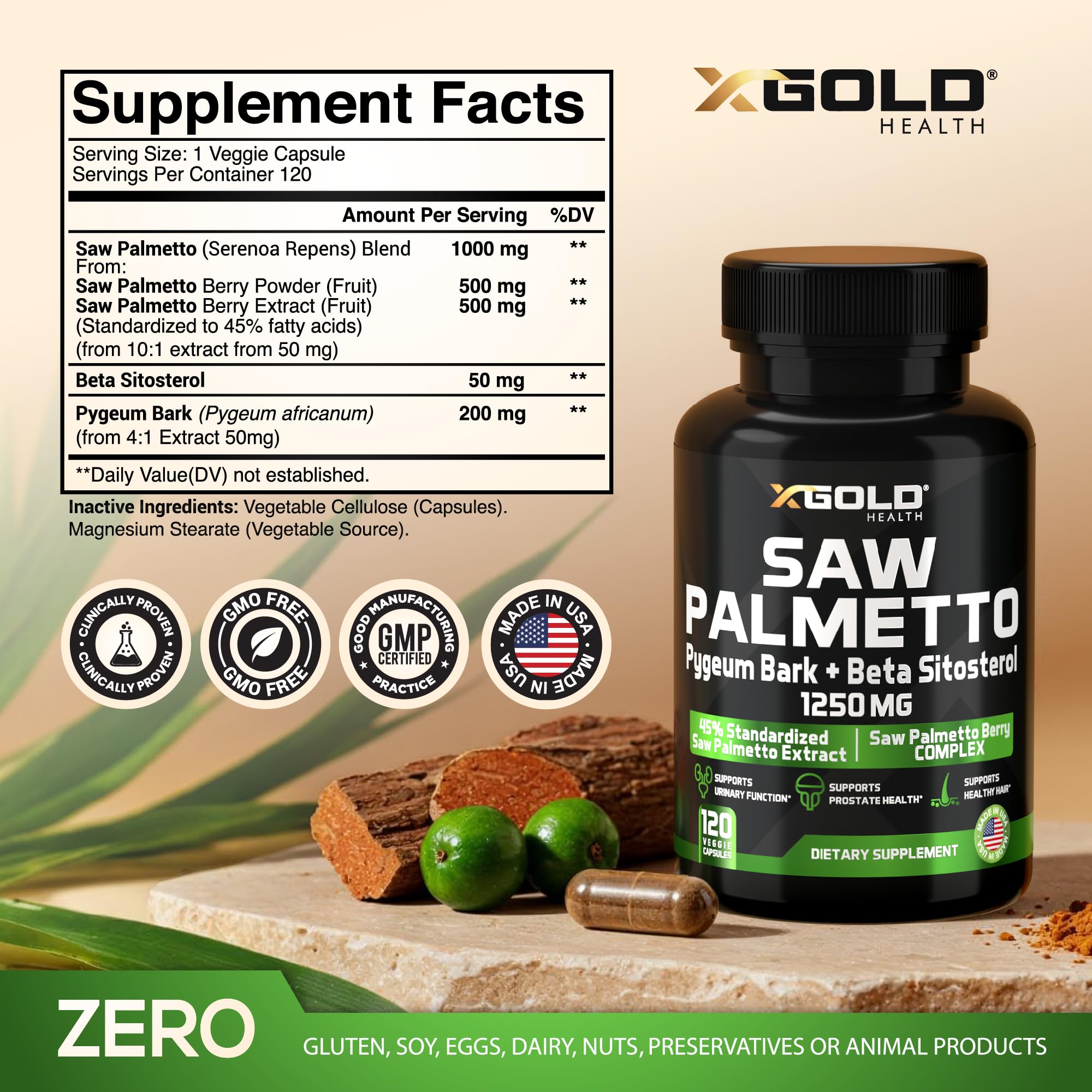 X Gold Health cápsulas vegetales primer plano, fácil de tragar