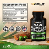 X Gold Health cápsulas vegetales primer plano, fácil de tragar