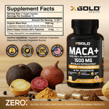 X Gold Health cápsulas en mano que ilustran dosis conveniente y vegana