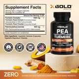 X Gold Health cápsulas vegetarianas en primer plano fácil de tragar