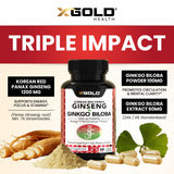 X Gold Health cápsulas vista superior, facilita toma vegana diaria