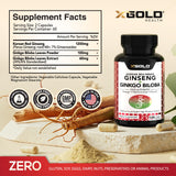 X Gold Health cápsulas en primer plano, fácil de tomar y veganas