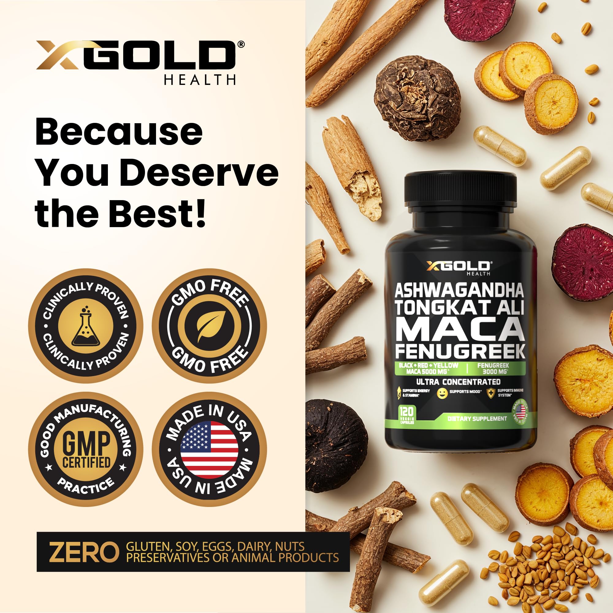 X Gold Health bote junto a objeto cotidiano para apreciar tamaño real